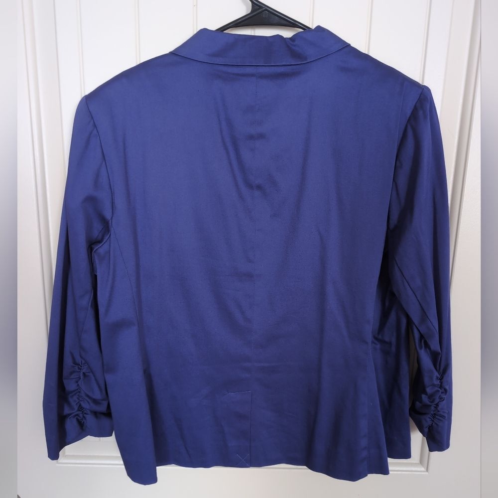 Roz & Ali Women's Blue Blazer - Picture 6 of 8